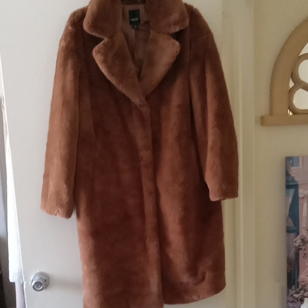 Simply Vera Vera Wang Tan Teddy Jacket